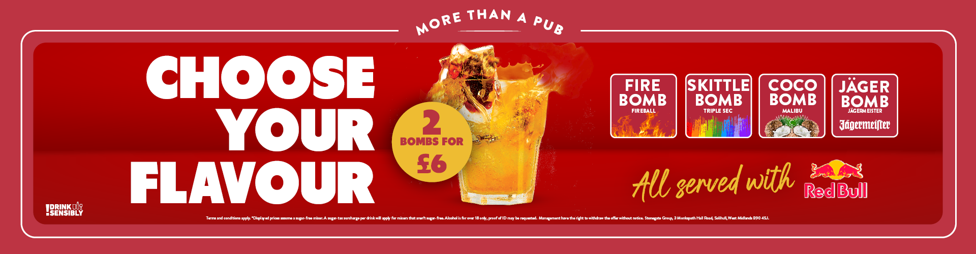 Bomb bundle drink offers at your local Craft Union Pub